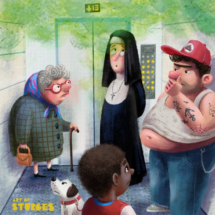 Fart in a lift, whodunnit